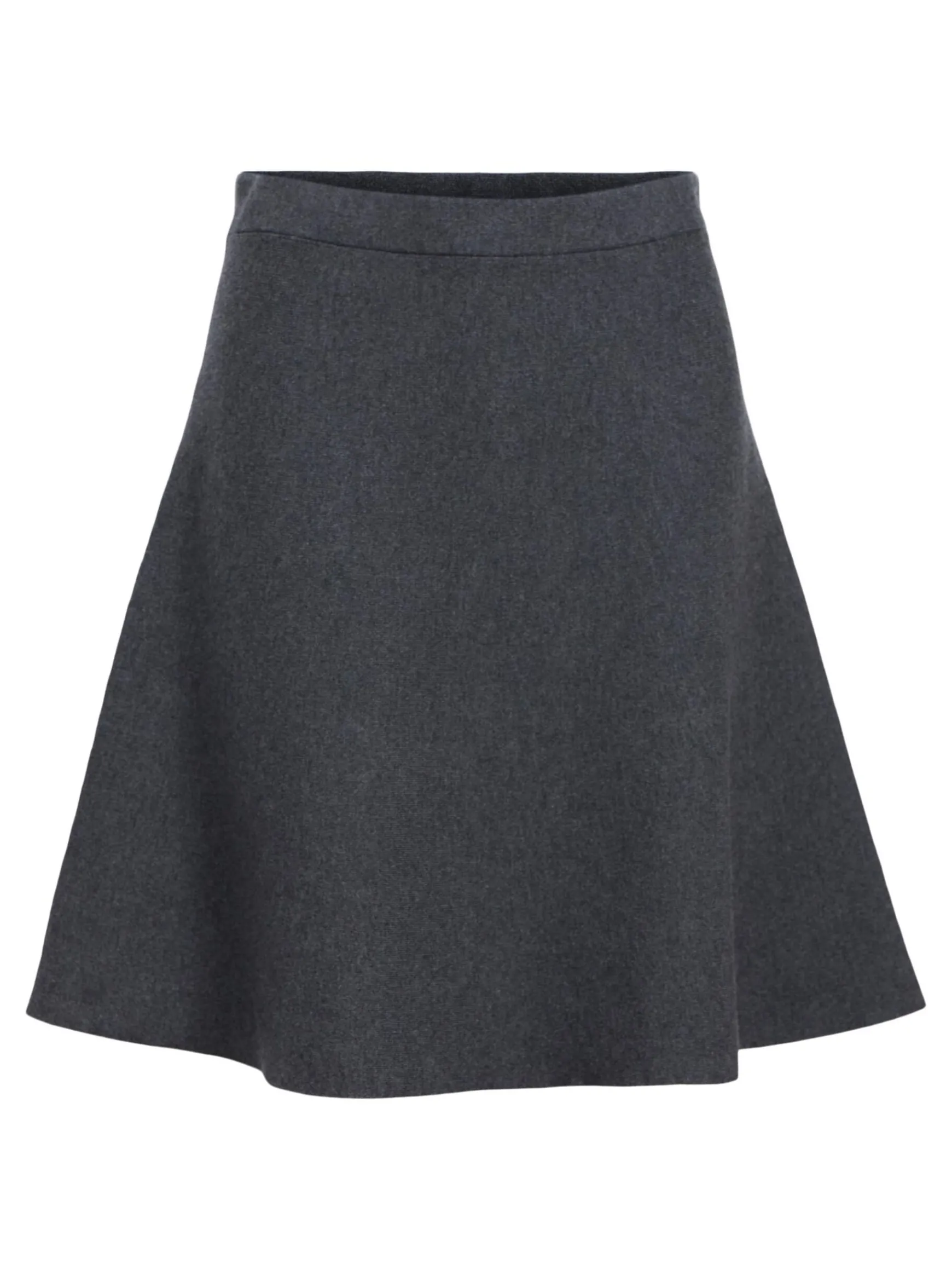 OBJECT Kjolar*STICKAD MINIKJOL Dark Grey Melange