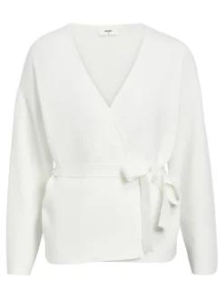 OBJECT Cardigans*STICKAD OMLOTTKOFTA Cloud Dancer