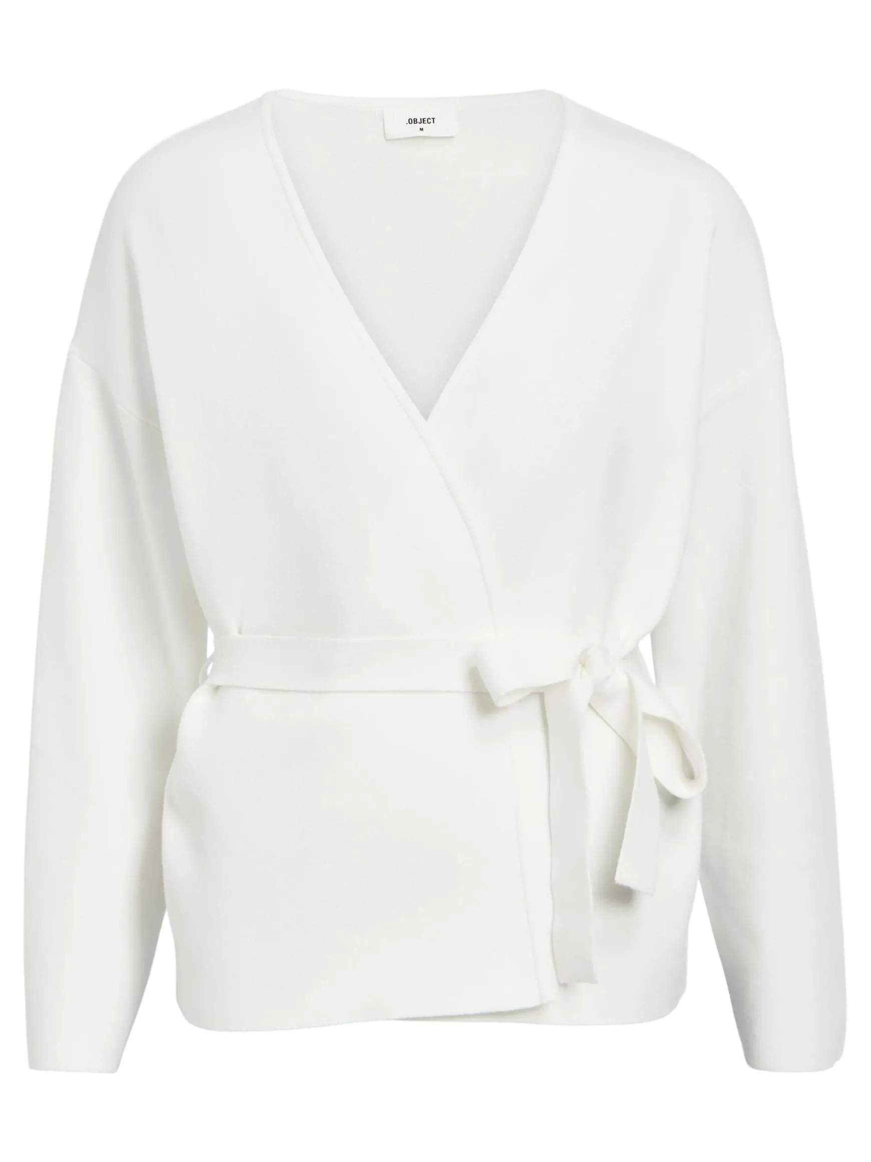 OBJECT Cardigans*STICKAD OMLOTTKOFTA Cloud Dancer