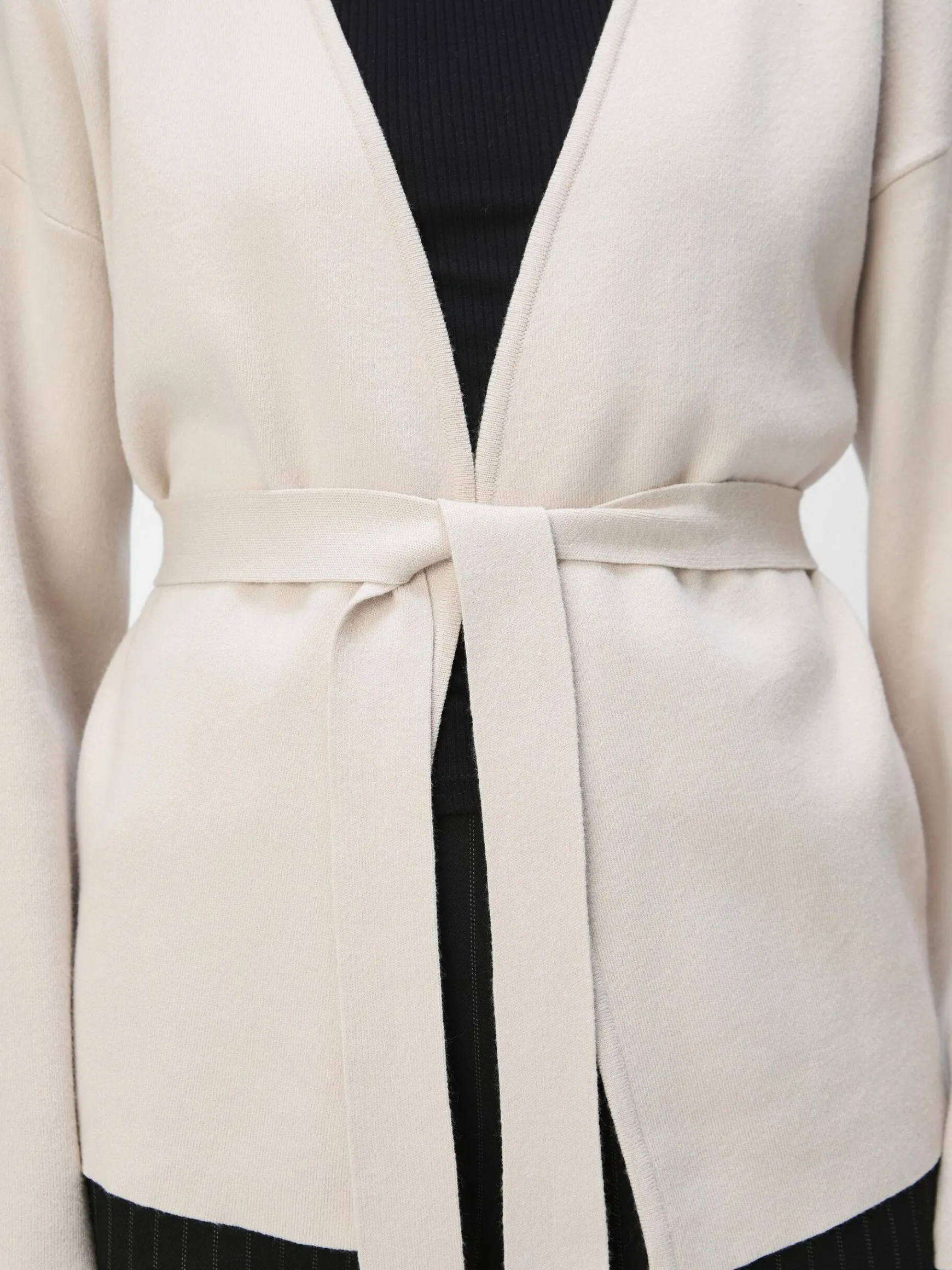 OBJECT Cardigans*STICKAD OMLOTTKOFTA Silver Gray