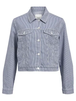 OBJECT Ytterkläder*TWILL KORT JACKA Light Blue Denim