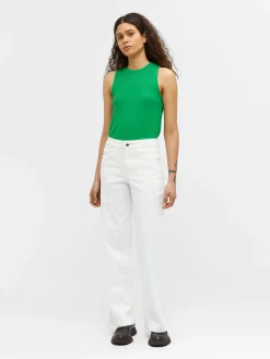 OBJECT Jeans|Byxor*TWILL VIDA JEANS Cloud Dancer