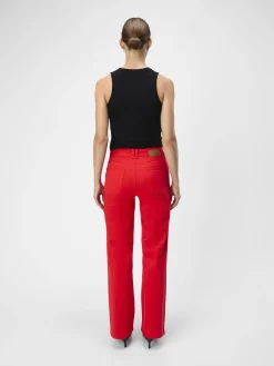 OBJECT Jeans|Byxor*TWILL VIDA JEANS Flame Scarlet