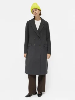 OBJECT Ytterkläder*ULLBLANDNING KAPPA Dark Grey Melange