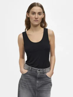 OBJECT Basic|Toppar*U-RINGAD LINNE Black
