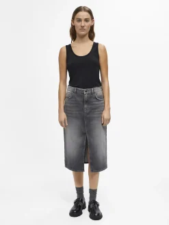 OBJECT Basic|Toppar*U-RINGAD LINNE Black