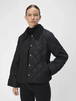 OBJECT Ytterkläder*VADDERAD QUILTAD JACKA Black