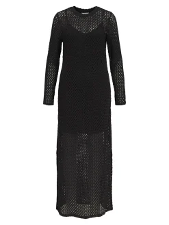 OBJECT Klänningar*VIRKAD MAXIKLÄNNING Black