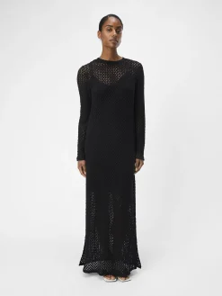OBJECT Klänningar*VIRKAD MAXIKLÄNNING Black