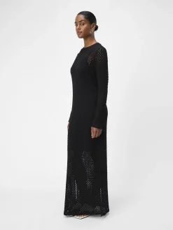 OBJECT Klänningar*VIRKAD MAXIKLÄNNING Black