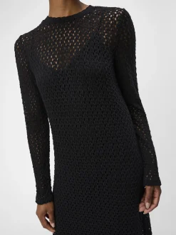 OBJECT Klänningar*VIRKAD MAXIKLÄNNING Black