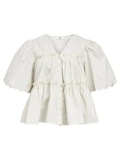 OBJECT Toppar*VOLANGPRYDD BLUS White Sand