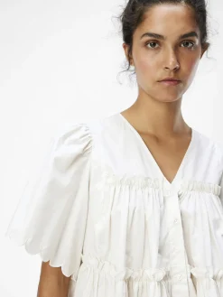 OBJECT Toppar*VOLANGPRYDD BLUS White Sand