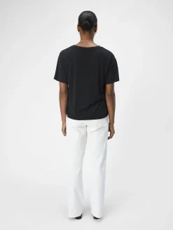OBJECT Basic|Toppar*V-RINGNING T-SHIRT Black