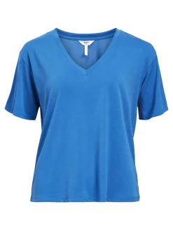 OBJECT Toppar*V-RINGNING T-SHIRT Lapis Blue