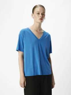 OBJECT Toppar*V-RINGNING T-SHIRT Lapis Blue
