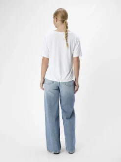 OBJECT Basic|Toppar*V-RINGNING T-SHIRT White